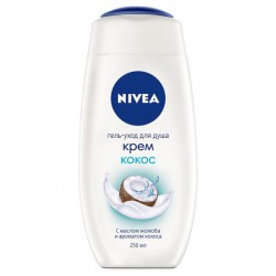 Гель для душа, Nivea (Нивея) 250 мл Крем-кокос с маслом жожоба и ароматом кокоса