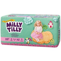 Подгузники-трусики для девочек 42 шт. Milly Tilly Юниор 5 9-14 кг